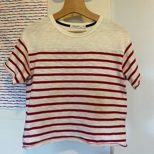 Rag & Bone red striped tee